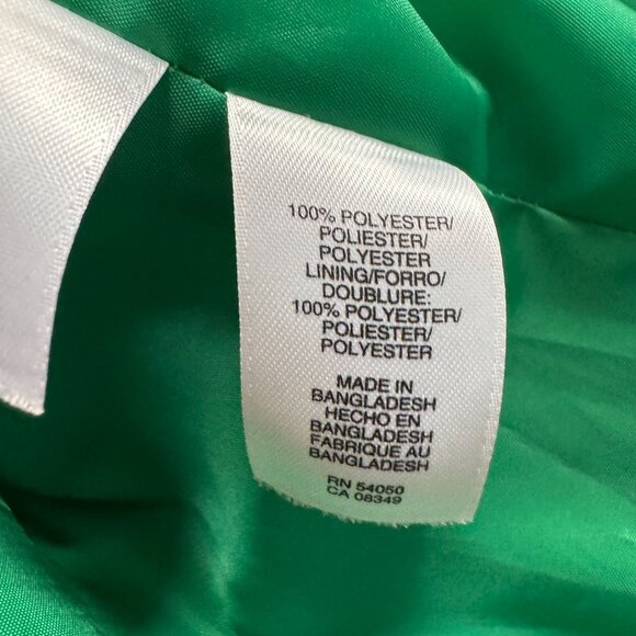 Evan Picone Blazer Womens Size 8 Kelly Green Button Up Career‎ Contrast Button - Picture 5 of 7